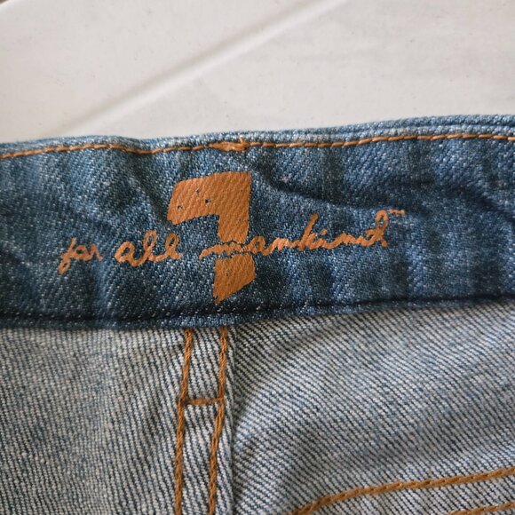 NWT 7 For All Mankind A Pocket Swarovski Crystal Bootcut Jeans 30 - Picture 4 of 5